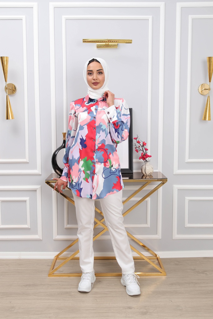 [2557-White-36] طقم قميص و بنطلون ملون 2557 (36, White) IMG_4266