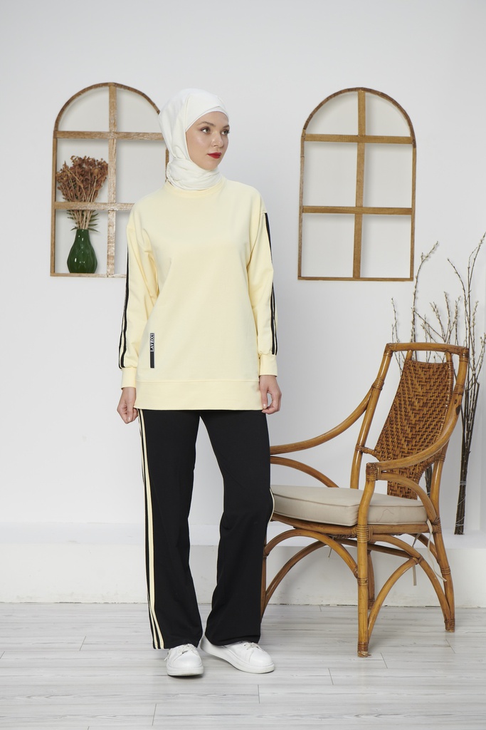 [2619-Yello-36] 2619 طقم سبورت (36, Yellow) D4843 - Copy