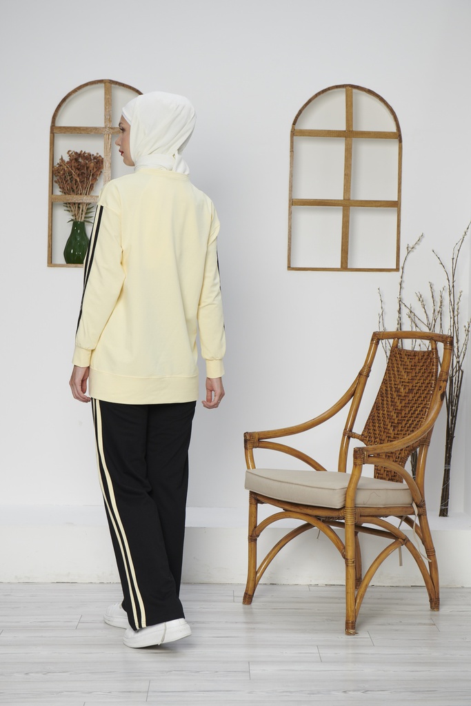 [2619-Yello-36] 2619 طقم سبورت (36, Yellow) D4845