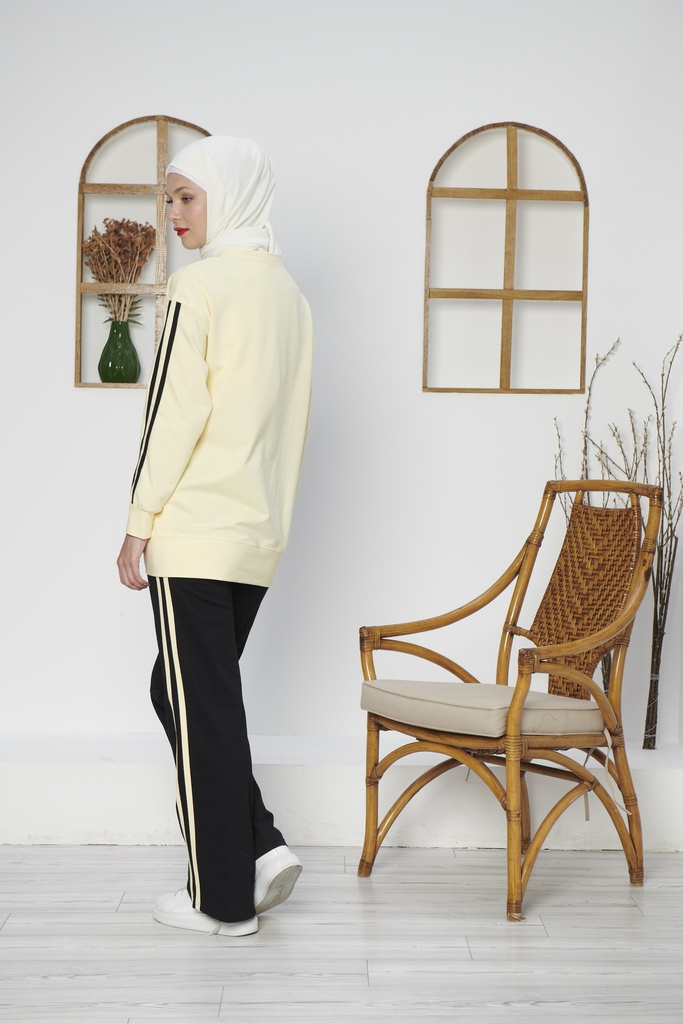 [2619-Yello-36] 2619 طقم سبورت (36, Yellow) D4847