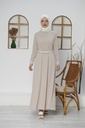 [1615-Beige-38] 1615 فستان (38, Beige) D5045