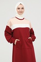 [1633-Maroo-38] جلباب 1633 (38, Maroon) OZKN9075