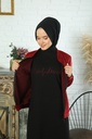 [2510-Maro-38] طقم قطعتين فستان مع جاكيت شمواه (38, Maroon) IMG_0065