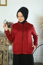 [2510-Maro-38] طقم قطعتين فستان مع جاكيت شمواه (38, Maroon) IMG_0069
