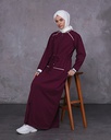 [1642-Maroo-36] جلباب 1642 (36, Maroon) OMER9948