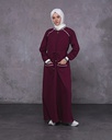 [1642-Maroo-36] جلباب 1642 (36, Maroon) OMER9950