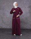 [1642-Maroo-36] جلباب 1642 (36, Maroon) OMER9952