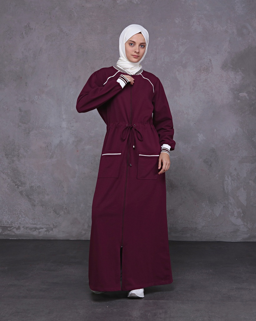 [1642-Maroo-36] جلباب 1642 (36, Maroon) OMER9954
