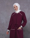 [1642-Maroo-36] جلباب 1642 (36, Maroon) OMER9957