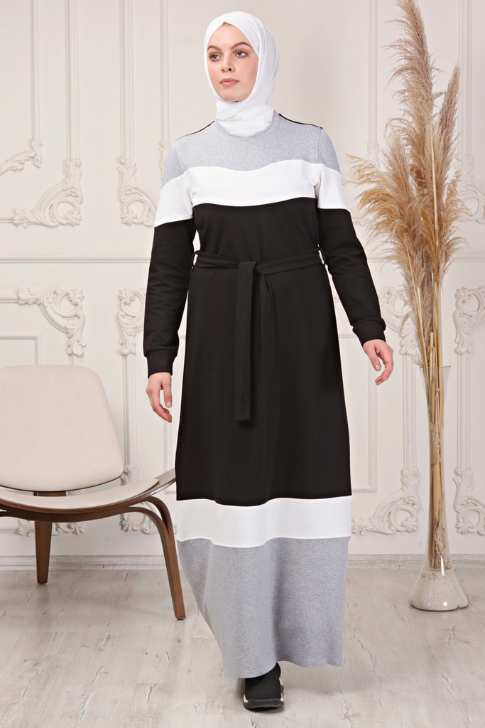 [1645-Black-36] جلباب 1645 (36, Black) OMER7488