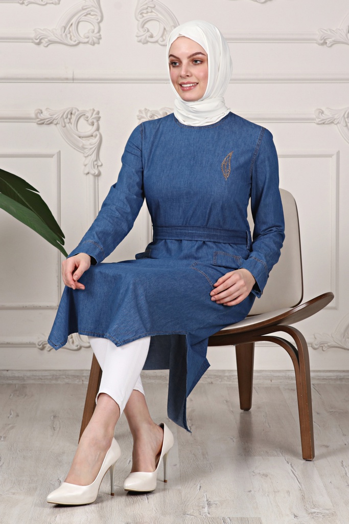 [1667-Jeans-36] تونيك 1667 (36, Jeans) OMER1371