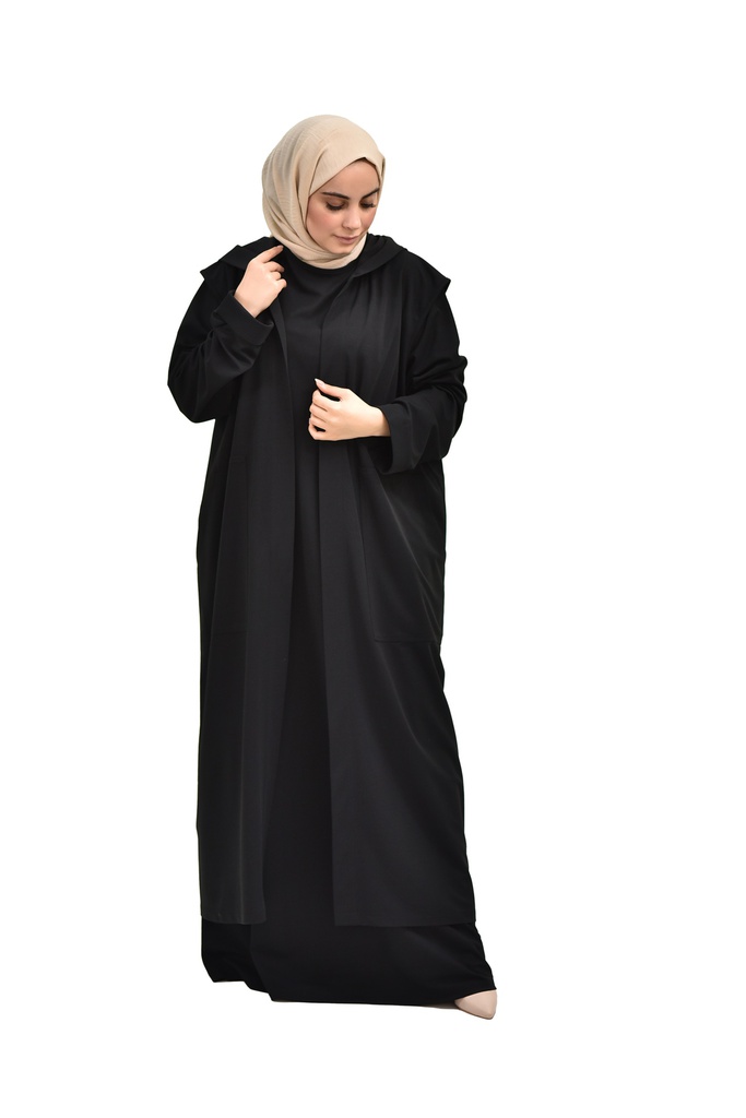 [2677-olor:-S] عباية 2677 (S(36-38), Black) MRD_47582342
