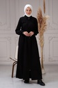 [1524-Blac-38] عباية مطرز (38, Black) NRC44471