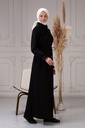 [1524-Blac-38] عباية مطرز (38, Black) NRC44473