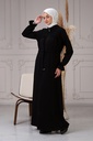 [1524-Blac-38] عباية مطرز (38, Black) NRC44481