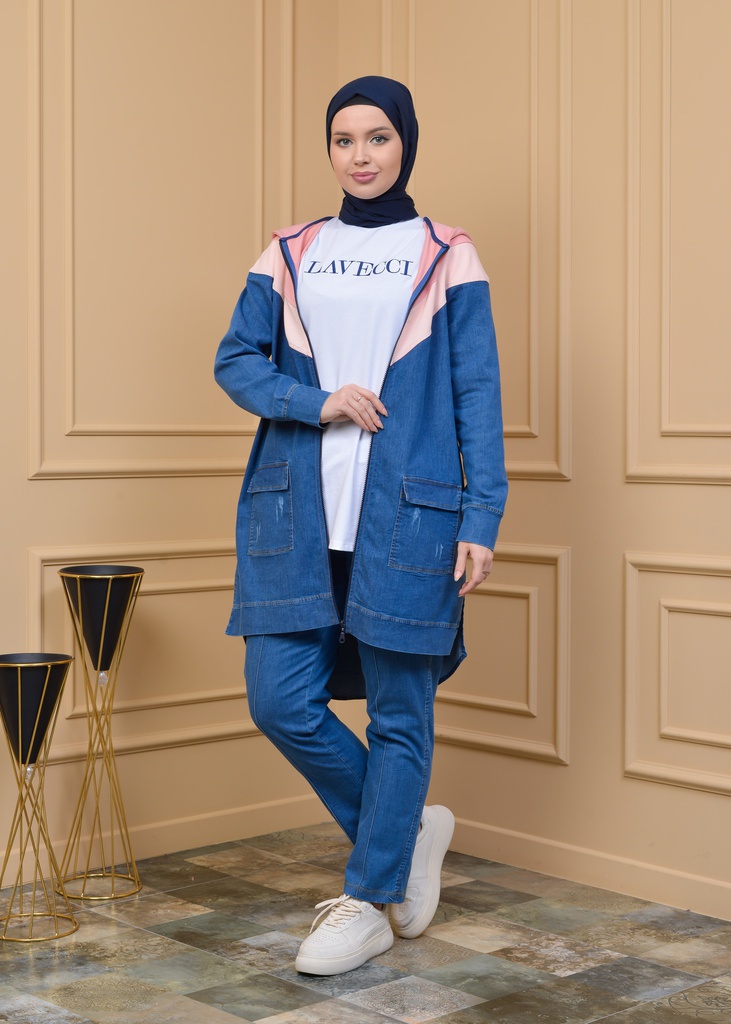 طقم  جينز ثلاث قطع