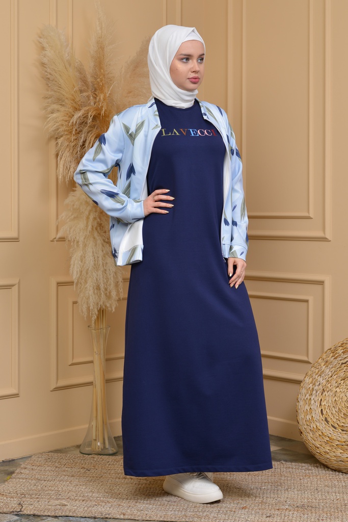 طقم فستان مع جاكيت