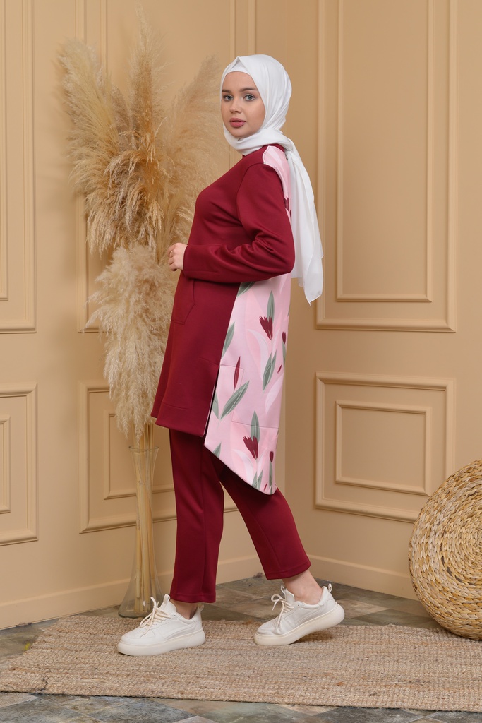 طقم قطعتين ظهر ريشه