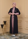 [1538-Blac-38] جلباب مع جلد (38, Black) _BIA7954-32