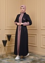 [1538-Blac-38] جلباب مع جلد (38, Black) _BIA7956-34