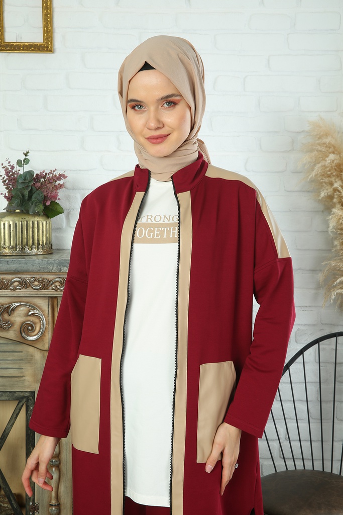 طقم جيب جلد ثلاث قطع