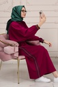 [1539-Maro-36] فستان فيرزاتشي (36, Maroon) NRC38753