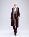 [3547-Maro-36] طقم فلسطيني 3 قطع طويل 3547 (36, Maroon) NRC20652