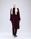 [3547-Maro-36] طقم فلسطيني 3 قطع طويل 3547 (36, Maroon) NRC20659