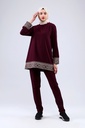 [2546-Maro-36] طقم فلسطيني قطعتين 2546 (36, Maroon) NRC20673