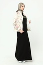[2556-Blac-38] فستان مع جاكيت جينز ورد 2556 (38, Black) 2E3A8469