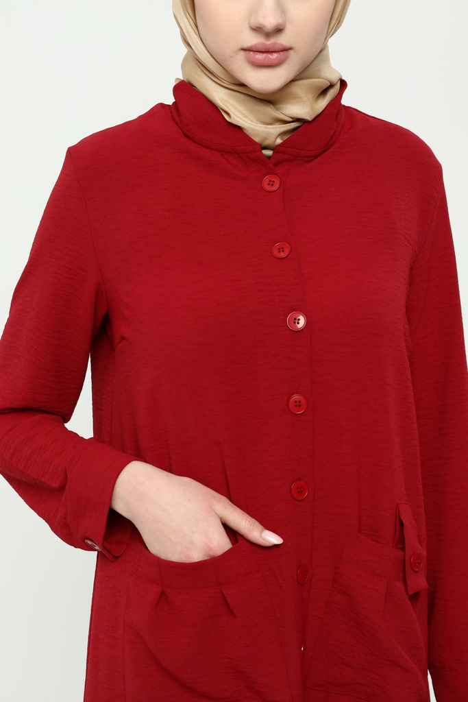 [2544-Maro-36] طقم قميص طويل بنطلون 2544 (36, Maroon) 2E3A8701