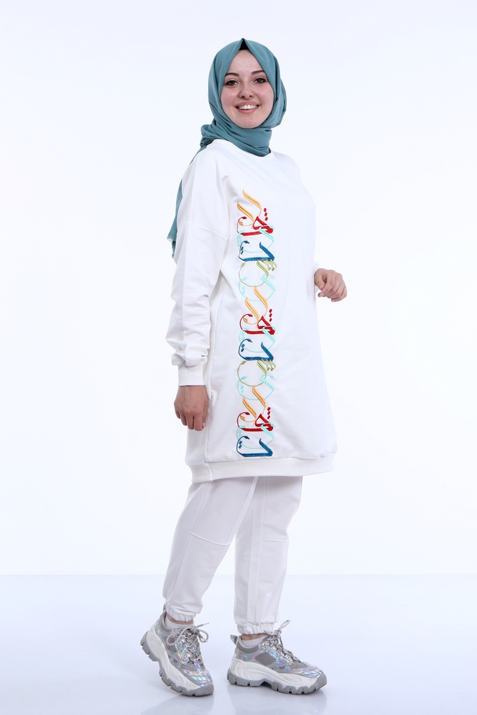 طقم بنطلون خط عربي قطعتين