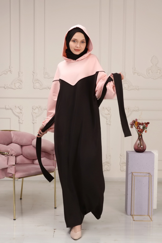 فستان قماش يد نفخ مع طاقية