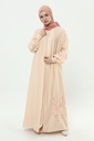 [2551-Beig-36] فستان و عباية طائر 2551 (36, Beige) 2E3A1507