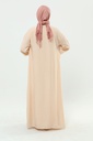 [2551-Beig-36] فستان و عباية طائر 2551 (36, Beige) 2E3A1518
