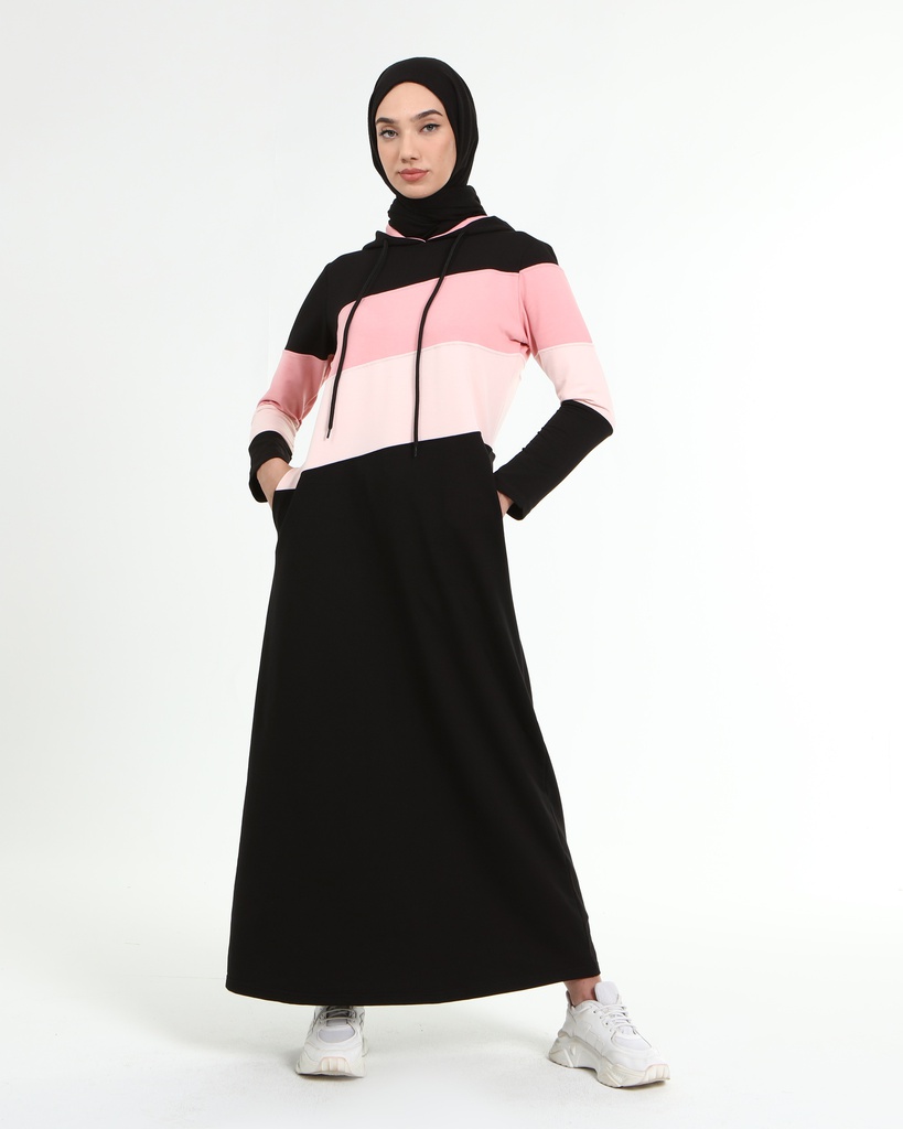 جلباب قطن مع طاقية