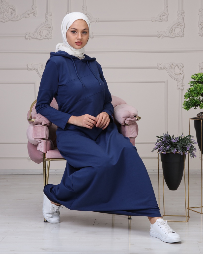 جلباب قطن مع طاقية